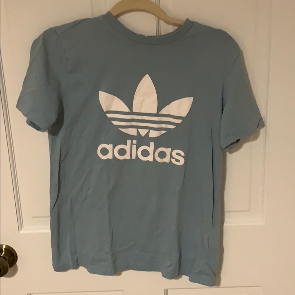 Light blue adidas tee
